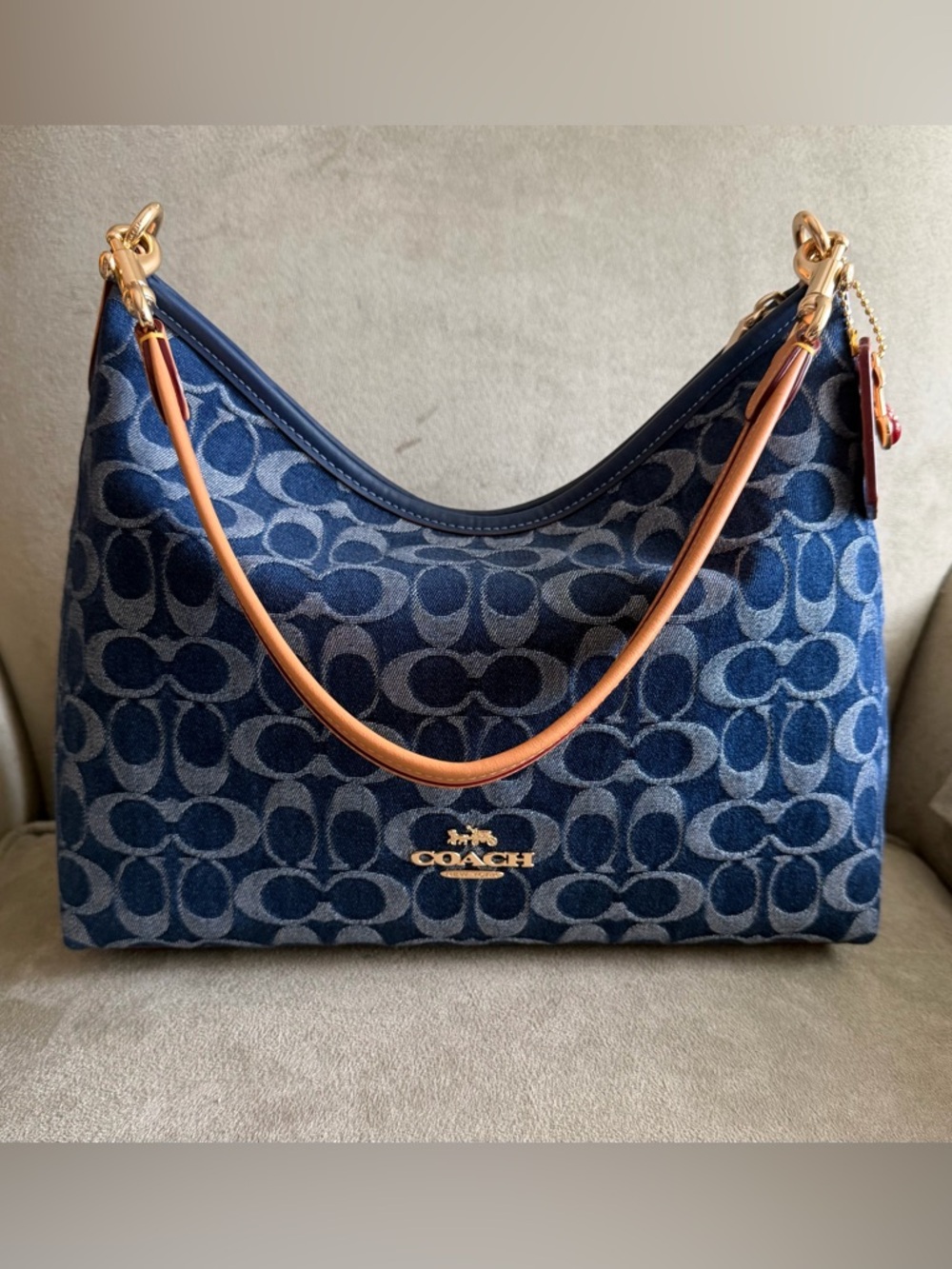 Coach Laurel Shoulder Bag in Signature Denim